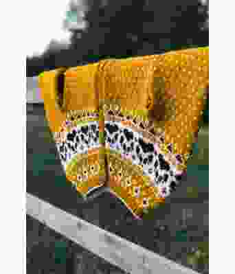 Gullgul Fjordfolk kofte - 835