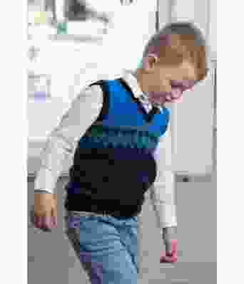Gulliver strikket vest til gutt - Viking 2110-14