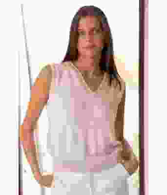 Heaven strikket topp med v hals - Viking 2125-8