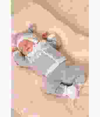 Helle strikket henstesett med jakke bukse lue og sokker - Viking 2126-8