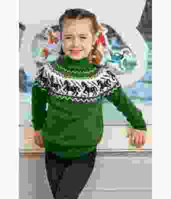 Hestegenser til barn i grønn - Viking 2110-9B