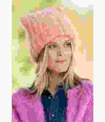 Pinki strikkelue i rose - HOY 19-15A