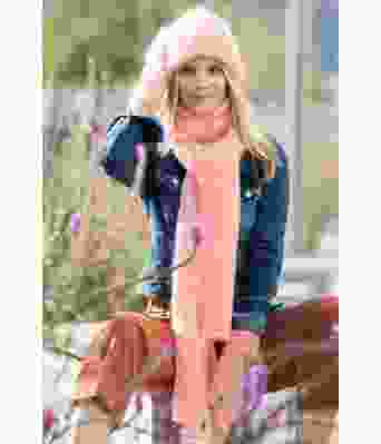 Asha strikkelue, vanter og langt skjerf - HOY 19-16B