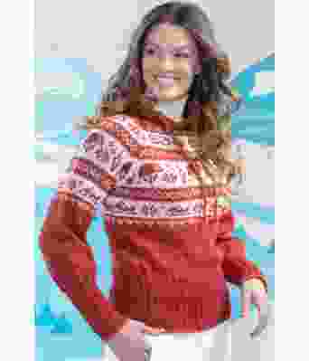 Fjols til fjells strikket damegenser - HOY 20-01