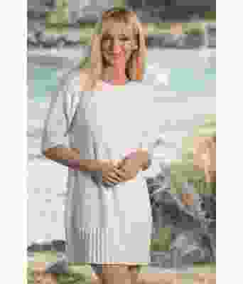 Ina strikket tunika med korte ermer Kathrine Sørland - Viking 2119-03