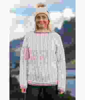 Islender med lyserosa mønster - Strikkia 2020-030P