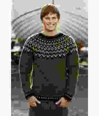 Mørkegrønn riddarigenser - Istex 91002