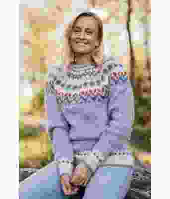 Lys blå riddari genser - Istex 91006