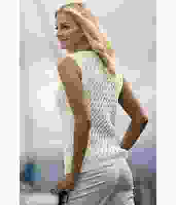 Jåt strikket vest i natur - Viking 2014-07-502