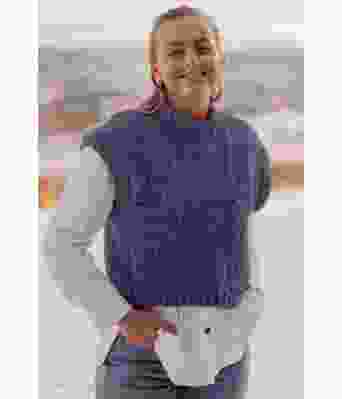 Jeansblå Weekend Waves - Strikkia 2022-001J