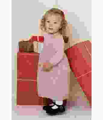 Jolin sandfarget julekjole med kyse - Viking 2136-01A