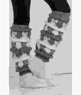 Kattekorsokken raggsokker med pusekatter - Viking 2104-03