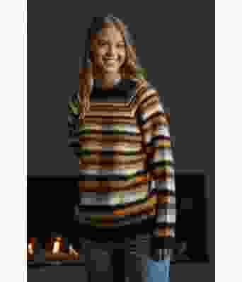 Khloe stripete strikkegenser - Viking 2202-04