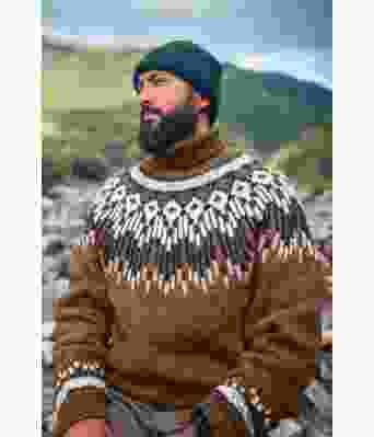 Kobberbrun Hopi Polar genser - Linka Neumann design HPGHG0001