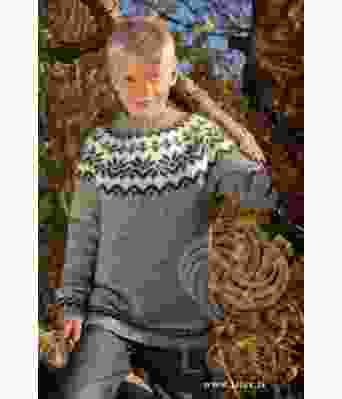 Afmæli grå islandsgenser til barn - Istex 91000-2B