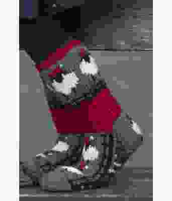 Lange sokker med sauer som har nisselue - Viking-1714-18