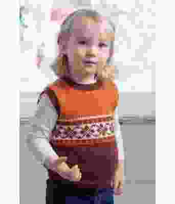 Live strikket vest til jente - Viking 2110-13