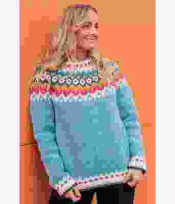 Turkisblå riddarigenser med freshe farge - LL0045