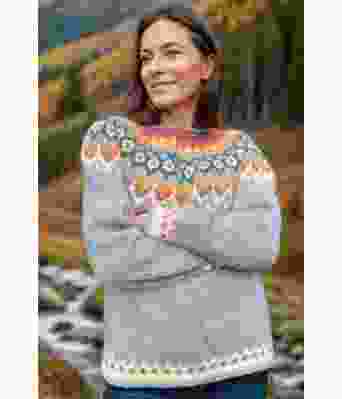 Fargerik riddarigenser med milkway bunnfarge - LL0080B