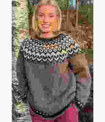 Riddarigenser i grumsete brunfarge - LL0085