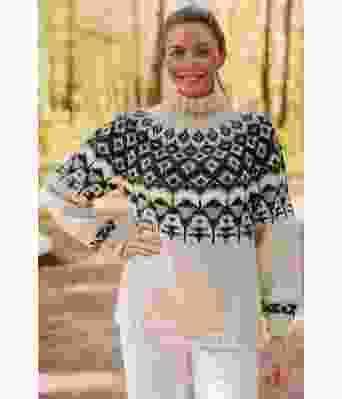 Lysegrå Matoakagenser med grønt møster i rundfelling - Linka Neumann design LN0019-DGO-002