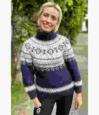 Blå Alusaq polar genser - Linka Neumann design LN0020-VGS0001