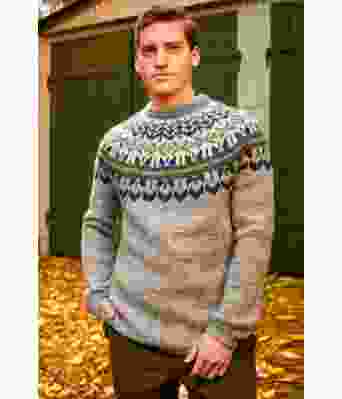 Heljarga grå strikkegenser - Lopi 37-9