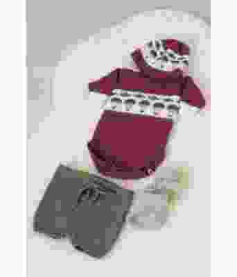 Luftballong strikket body bukse, lue og sokker - Viking 2126-3