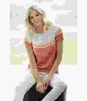 Lysebrun Veragenser med korte ermer - Viking 2011-01-409