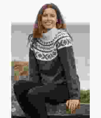 Mørkegrå Miranda genser - Viking 2134-06C