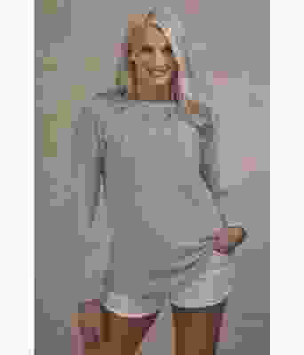 Magnolia blå strikkegenser til dame - Viking 1702-03