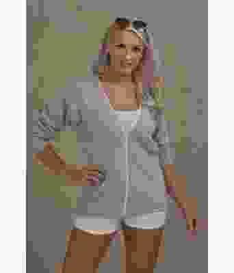 Maiblom strikkejakke i bomullsgarn - Viking 1702-06