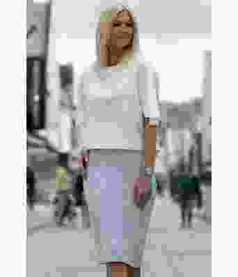 Malene strikket skjørt - Viking 1915-05C