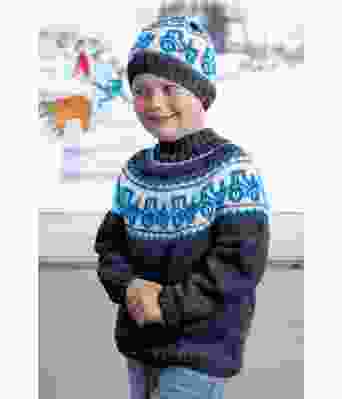 Marineblå traktor genser - Viking 2110-05G