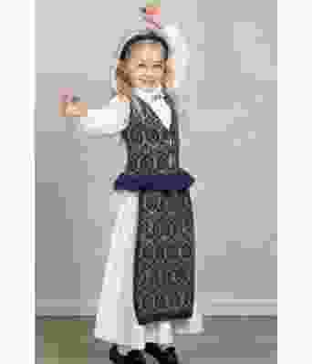 Martha lang strikket festdrakt til jente - Viking 1603-08