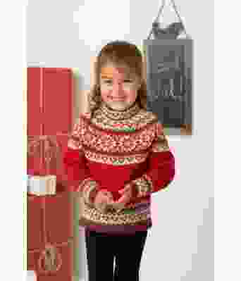 Maud strikket julegenser til barn - Viking 2136-08