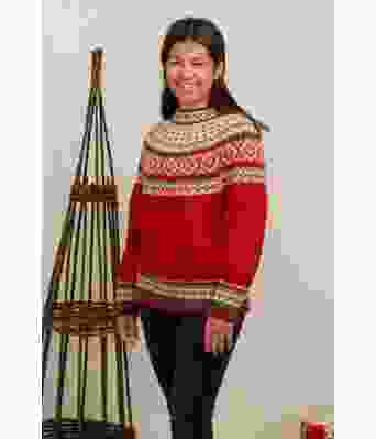 Maud strikket julegenser - Viking 2136-19