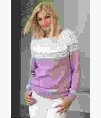 May strikkegenser i lys lilla - Viking 1915-04B