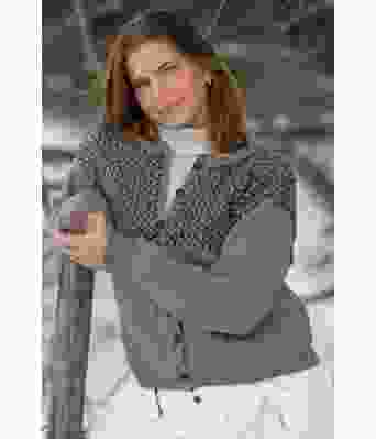 Merian strikket jakke i ull - Viking 2109-05