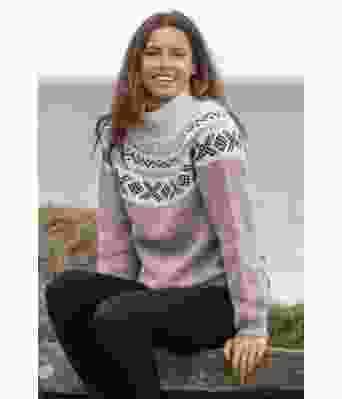 Miranda genser i lys syrin - Viking 2134-06N