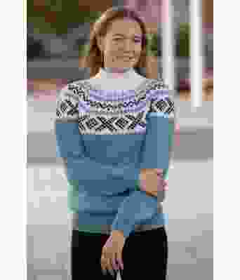 Miranda turkis strikkegenser Team Ingebrigtsen - Viking 2135-02