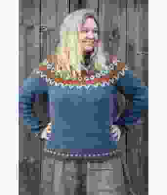 Mørkeblå riddari genser - Istex 91002