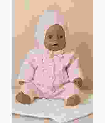Myrtel strikkejakke kyse og tights til babyborn dukker - Viking 2133-09