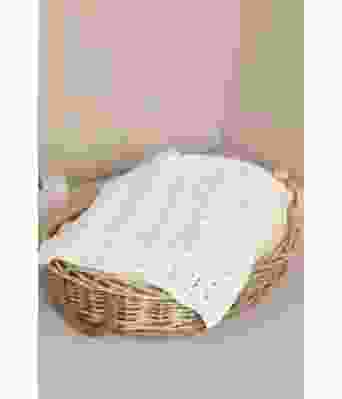 Myrtel strikket babyteppe til babyborn inkl strikkeoppskrift - Viking 2133-12