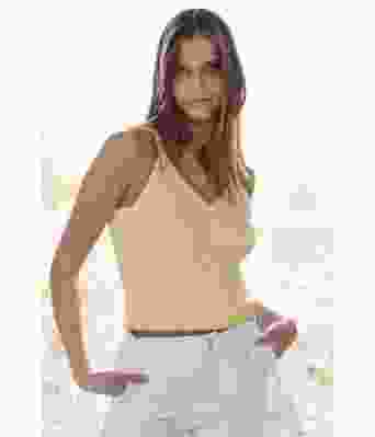 Nano strikket topp i bambus og bomull garn - Viking 2125-7