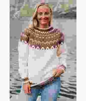 Naturfarget hvit riddarigenser - DN0023