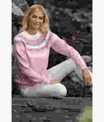 Nova rosa strikkegenser Kathrine Sørland - Viking 2014-02