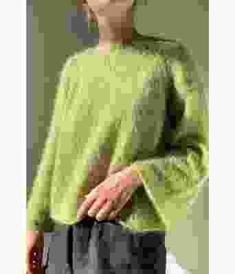 Limegrønn Joo Sweater light - NovemberKnits NK006-VKS331