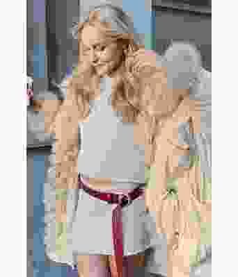 Kittfarget Rubina strikkeskjørt Øyunn Krogh - ØK 04-02P