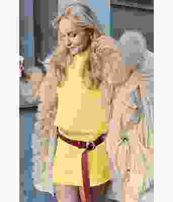 Gult Rubina strikket skjørt - ØK 04-02R